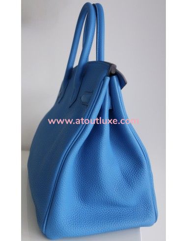 Sac Hermes Birkin 30 bleu Zanzibar Sac Hermes Birkin 30 bleu Zanzibar
