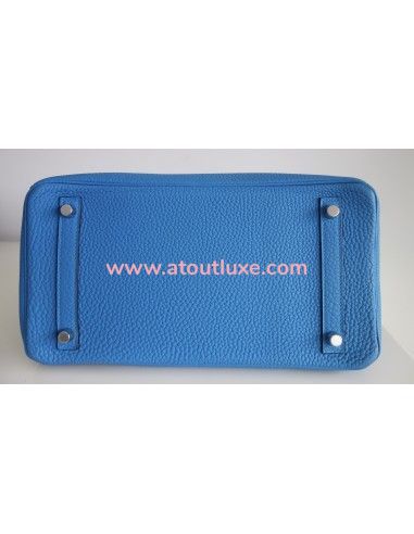 Sac Hermes Birkin 30 bleu Zanzibar Sac Hermes Birkin 30 bleu Zanzibar