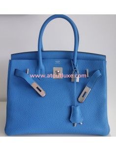 Sac Hermes Birkin 30 bleu... 2