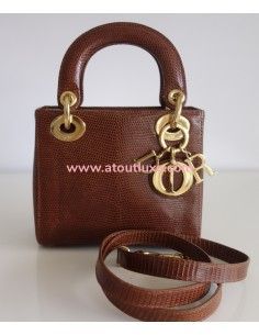 Sac mini Lady Dior lezard 2