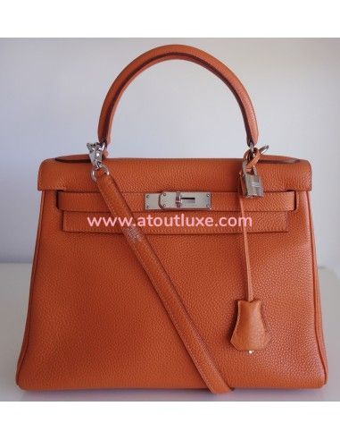 Sac Hermes Kelly 28 orange