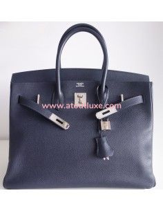 Sac Hermes Birkin 35 bleu... 2