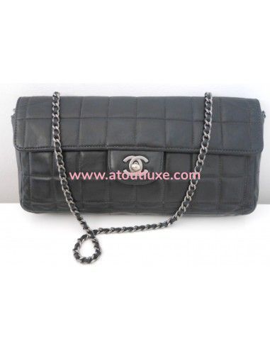 SAC CHANEL BAGUETTE AGNEAU NOIR