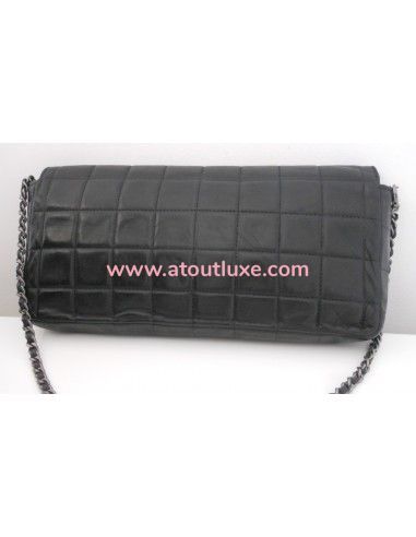 SAC CHANEL BAGUETTE AGNEAU NOIR SAC CHANEL BAGUETTE AGNEAU NOIR