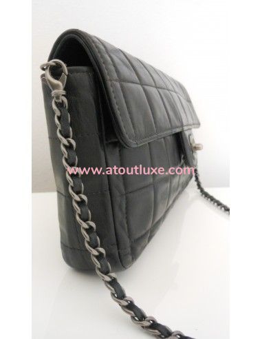 SAC CHANEL BAGUETTE AGNEAU NOIR SAC CHANEL BAGUETTE AGNEAU NOIR
