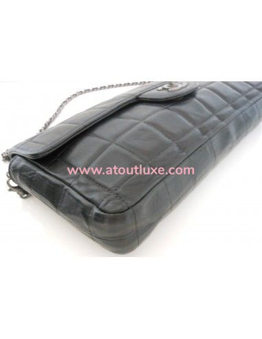 SAC CHANEL BAGUETTE AGNEAU NOIR SAC CHANEL BAGUETTE AGNEAU NOIR
