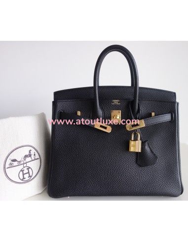 Sac Hermes Birkin 25 togo noir Sac Hermes Birkin 25 togo noir