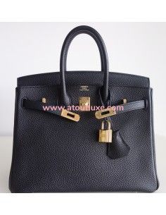 Sac Hermes Birkin 25 togo noir 2