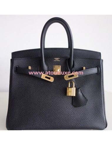 Sac Hermes Birkin 25 togo noir Sac Hermes Birkin 25 togo noir