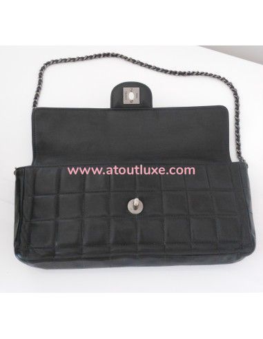 SAC CHANEL BAGUETTE AGNEAU NOIR SAC CHANEL BAGUETTE AGNEAU NOIR