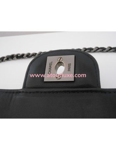 SAC CHANEL BAGUETTE AGNEAU NOIR SAC CHANEL BAGUETTE AGNEAU NOIR
