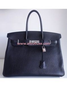 Sac Hermes Birkin 35 noir 2