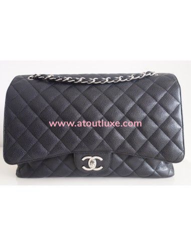 Sac Chanel Classique maxi caviar noir