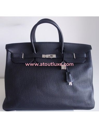 Sac Hermes Birkin 40 cuir noir