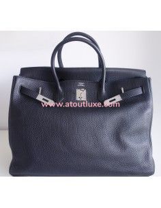 Sac Hermes Birkin 40 cuir noir 2