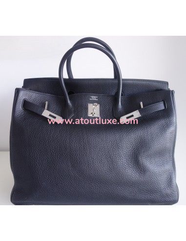 Sac Hermes Birkin 40 cuir noir Sac Hermes Birkin 40 cuir noir