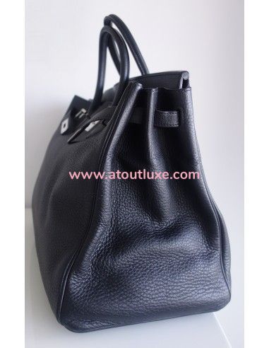 Sac Hermes Birkin 40 cuir noir Sac Hermes Birkin 40 cuir noir