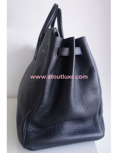 Sac Hermes Birkin 40 cuir noir Sac Hermes Birkin 40 cuir noir