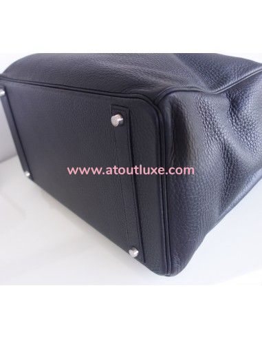 Sac Hermes Birkin 40 cuir noir Sac Hermes Birkin 40 cuir noir