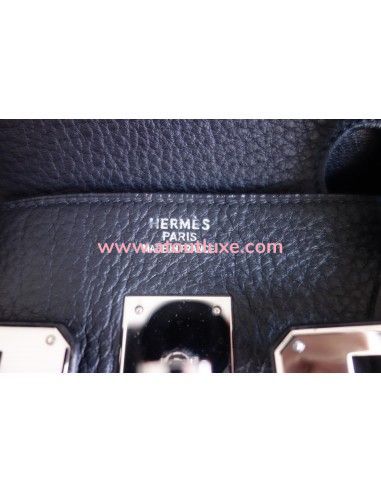 Sac Hermes Birkin 40 cuir noir Sac Hermes Birkin 40 cuir noir