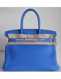 Sac Hermes Birkin 30 bleu...