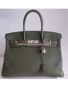 Sac Hermes Birkin 35 vert...