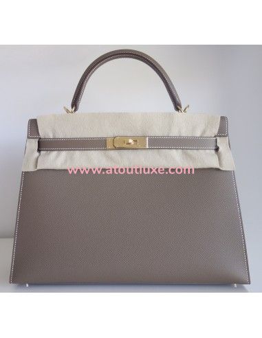 Sac Hermes Kelly 32 étoupe