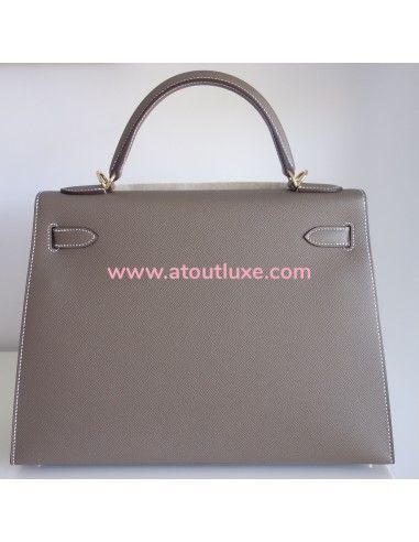 Sac Hermes Kelly 32 étoupe Sac Hermes Kelly 32 étoupe