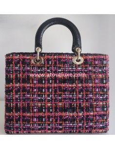Sac Lady Dior Gm tweed 2