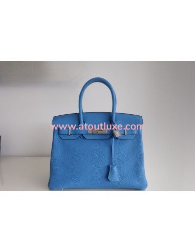 Sac Hermes Birkin 30 bleu Zanzibar Sac Hermes Birkin 30 bleu Zanzibar