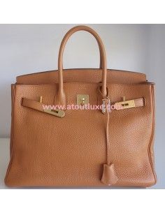 Sac Hermes Birkin 35 orange 2