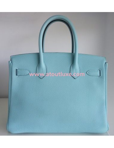 Sac Hermes Birkin 30 bleu atoll Sac Hermes Birkin 30 bleu atoll