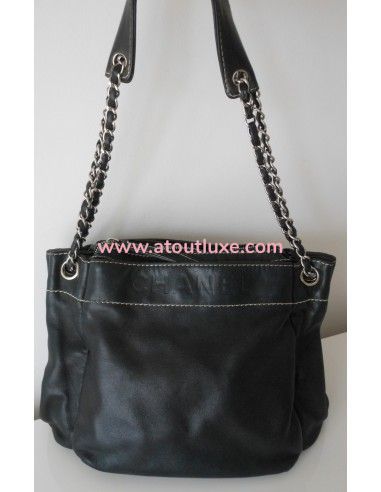 SAC CHANEL PETIT SHOPPING CUIR NOIR SAC CHANEL PETIT SHOPPING CUIR NOIR