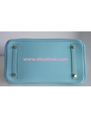 Sac Hermes Birkin 30 bleu atoll Sac Hermes Birkin 30 bleu atoll