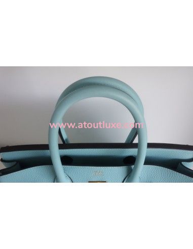 Sac Hermes Birkin 30 bleu atoll Sac Hermes Birkin 30 bleu atoll
