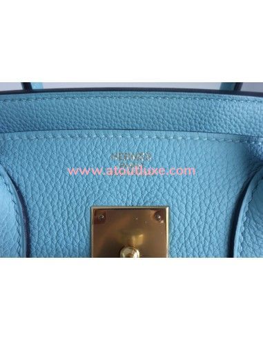 Sac Hermes Birkin 30 bleu atoll Sac Hermes Birkin 30 bleu atoll