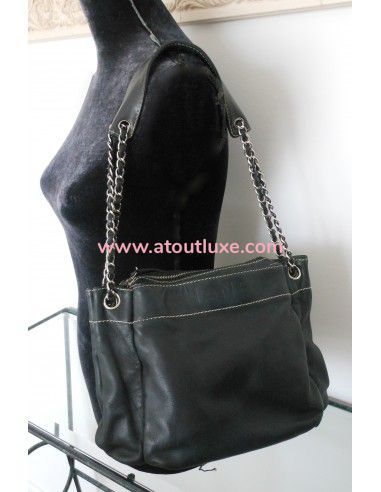 SAC CHANEL PETIT SHOPPING CUIR NOIR SAC CHANEL PETIT SHOPPING CUIR NOIR
