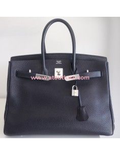 Sac Hermes Birkin 35 bleu... 2