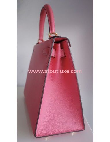 Sac Hermes Kelly 28 rose Azalée Sac Hermes Kelly 28 rose Azalée
