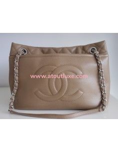 Sac Chanel shopping beige