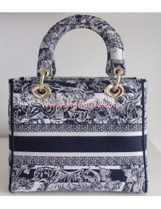Sac Lady D'Lite Dior bleu 2