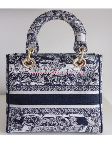 Sac Lady D'Lite Dior bleu Sac Lady D'Lite Dior bleu
