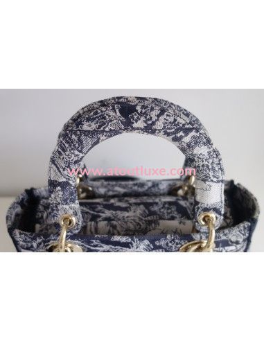 Sac Lady D'Lite Dior bleu Sac Lady D'Lite Dior bleu