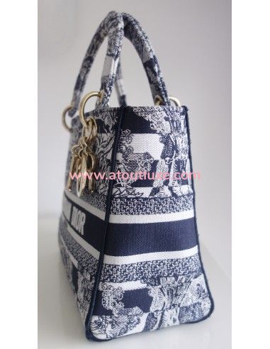 Sac Lady D'Lite Dior bleu Sac Lady D'Lite Dior bleu