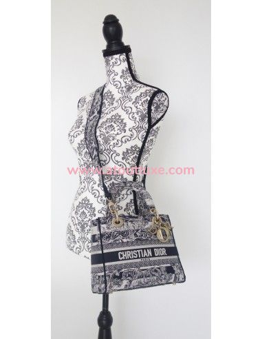 Sac Lady D'Lite Dior bleu Sac Lady D'Lite Dior bleu