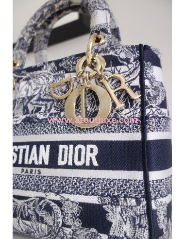 Sac Lady D'Lite Dior bleu Sac Lady D'Lite Dior bleu