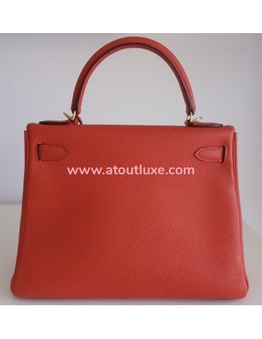 Sac Hermes Kelly 28 orange poppy Sac Hermes Kelly 28 orange poppy
