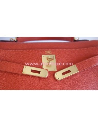 Sac Hermes Kelly 28 orange poppy Sac Hermes Kelly 28 orange poppy