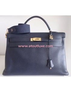 Sac Hermes Kelly 40 bleu...