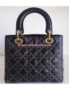 Sac Lady Dior noir médium 2